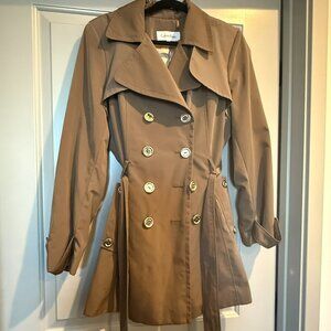 Calvin Klein Camel Color Trench (never worn) Size L